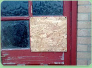 boarded up Molesey